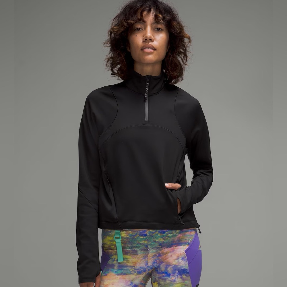 Lululemon | Tech Fleece Hiking 1/4 Zip Pullover (Black)